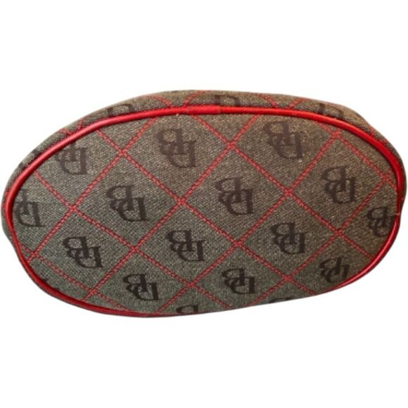 Dooney & Bourke Gray Red Canvas Tote - Picture 4 of 8